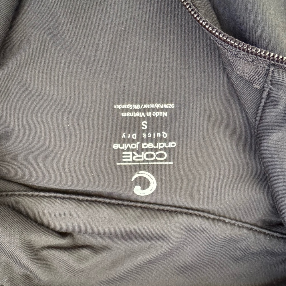CORE Black zip up lightweight athletic jacket